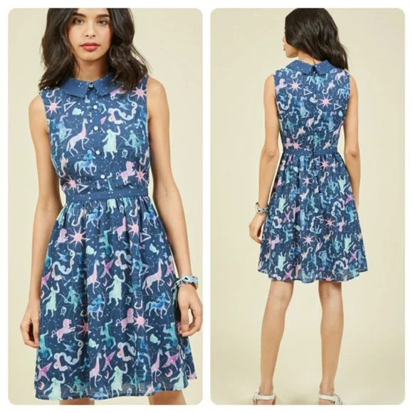 Modcloth | Dresses | Modcloth Ethereal Enchantment Zodiac Dress | Poshmark